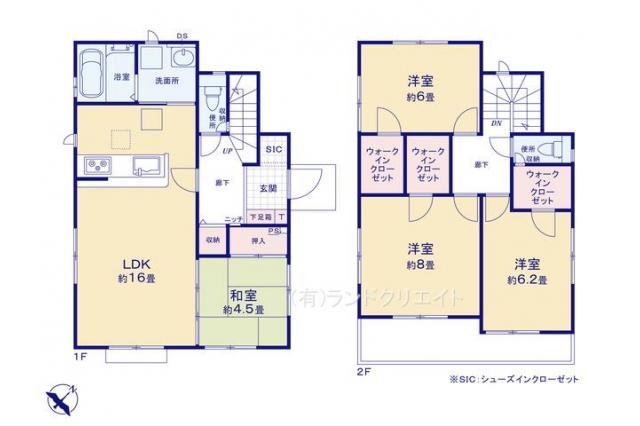 柏市大室 新築1号棟_間取り図
