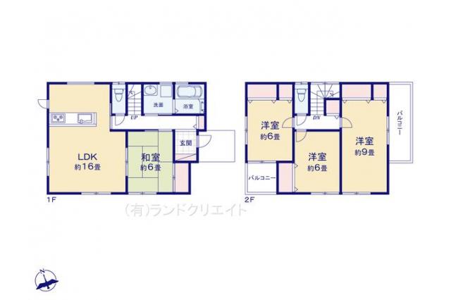 柏市加賀2丁目 新築一戸建て_間取り図