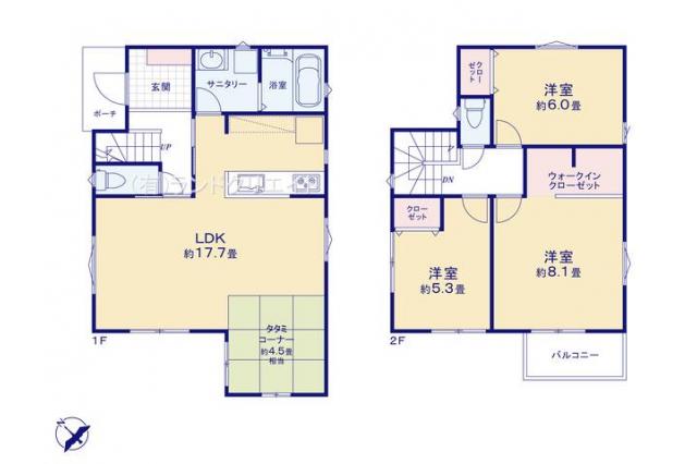 柏市永楽台1丁目 新築一戸建て_間取り図