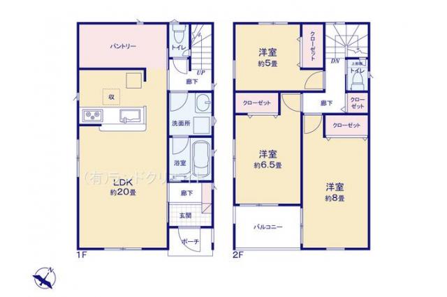 松戸市六高台3丁目 新築4号棟_間取り図