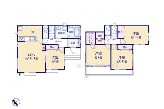 柏市高柳 新築G号棟_間取り図