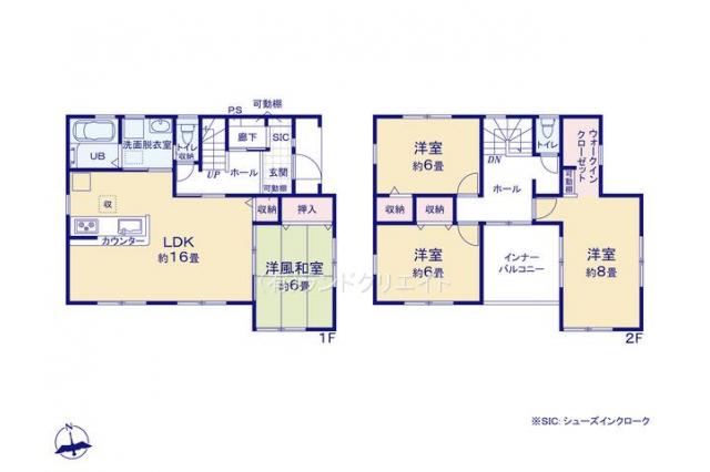 松戸市串崎新田 新築一戸建て_間取り図