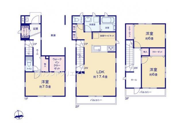 流山市平和台4丁目 新築2号棟_間取り図
