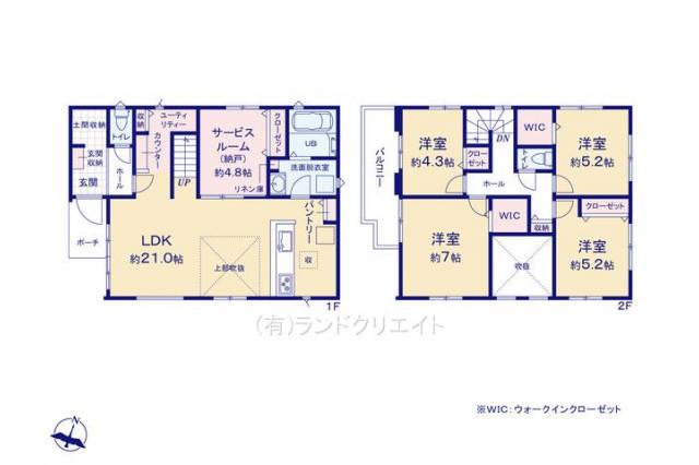 松戸市日暮6丁目 新築2号棟_間取り図