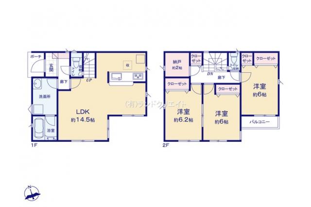 松戸市栄町8丁目 新築1号棟_間取り図