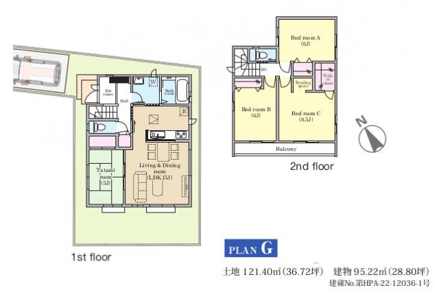 松戸市小山 新築G号棟_間取り図