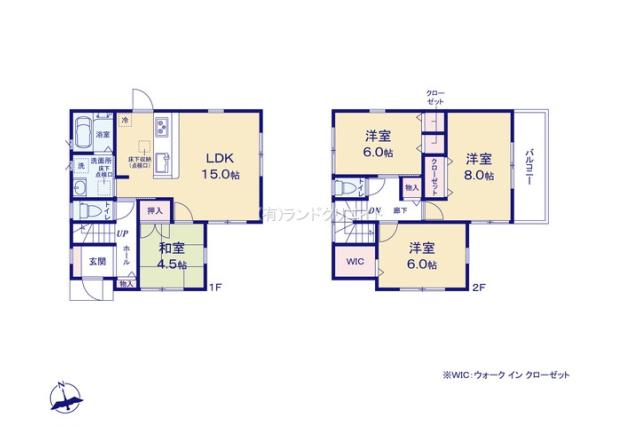 松戸市五香2丁目 新築一戸建て_間取り図