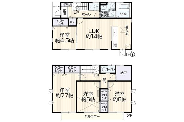 市川市北国分2丁目 中古一戸建て_間取り図