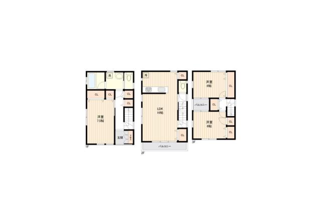 江戸川区平井4丁目 中古一戸建て_間取り図