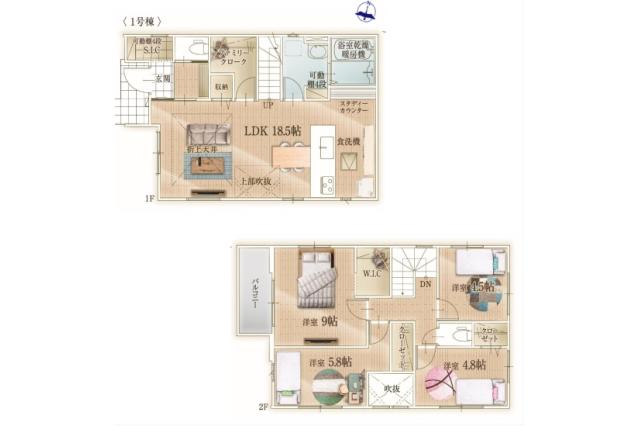 八潮市八潮7丁目 新築一戸建て4期7号棟_間取り図