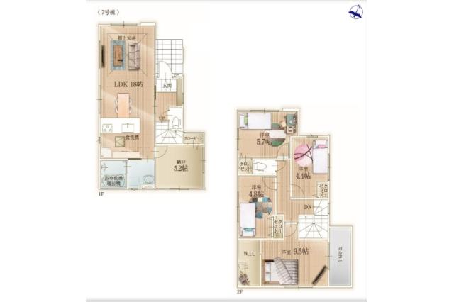 八潮市八潮7丁目 新築一戸建て4期1号棟_間取り図