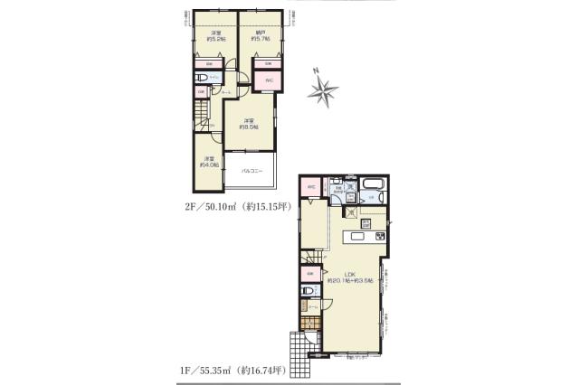 松戸市栄町2丁目 新築一戸建て7期1号棟_間取り図