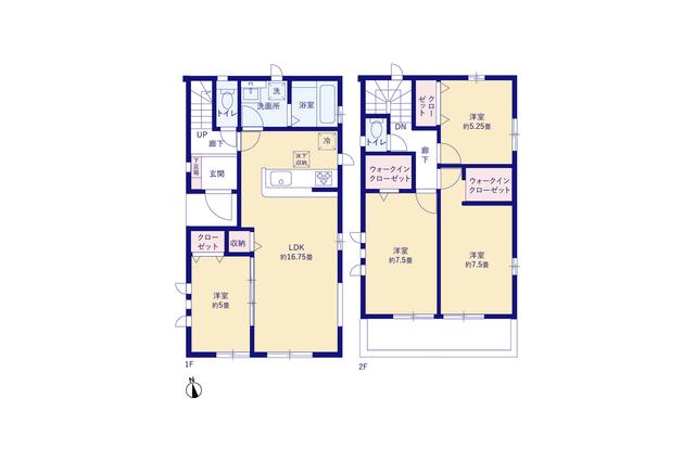 松戸市西馬橋5丁目 新築一戸建て_間取り図