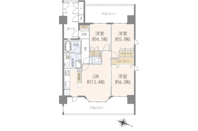 レクセルマンション亀有_間取り図