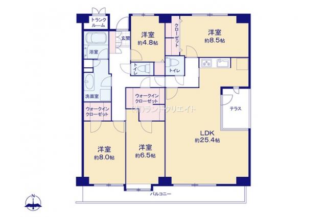 ファミール松戸グランドヒルズ_間取り図