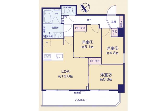 ブライトコート平井_間取り図
