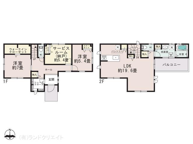 柏市青葉台２丁目　新築２号棟_間取り図
