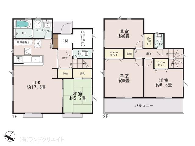 柏市大室１丁目　新築９期７棟５号棟_間取り図
