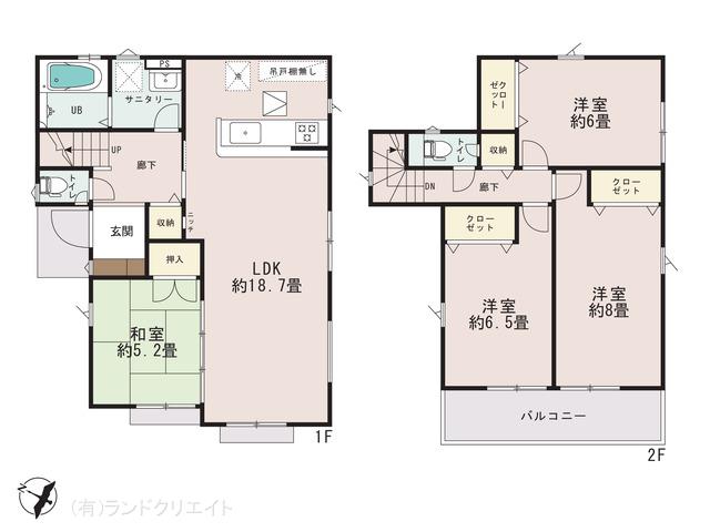 柏市大室１丁目　新築９期７棟６号棟_間取り図
