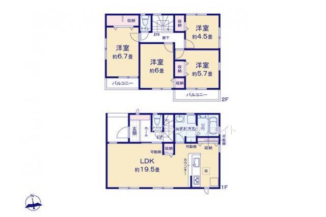 松戸市三矢小台2丁目 新築3号棟
