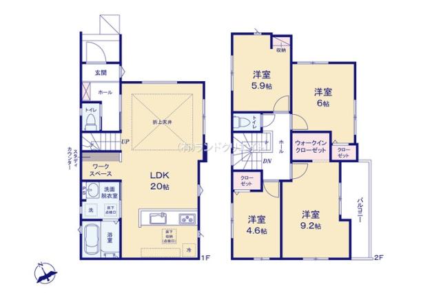 松戸市横須賀１丁目 新築一戸建て_間取り図
