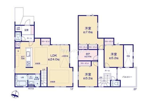 松戸市新松戸１丁目 新築7期１号棟_間取り図
