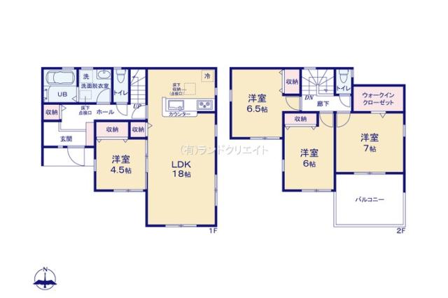 松戸市松飛台 新築2期2号棟_間取り図