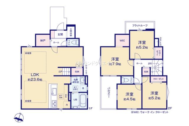 松戸市平賀 新築9期1号棟_間取り図