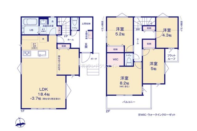 松戸市六高台２丁目 新築12期1号棟_間取り図