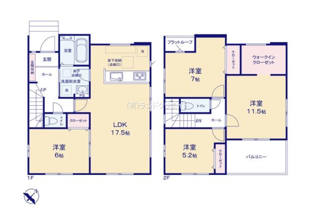 松戸市六高台５丁目 新築13期1号棟_間取り図