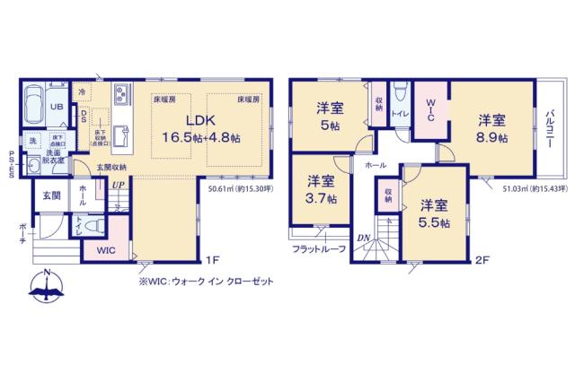 三郷市新和１丁目 新築一戸建て_間取り図