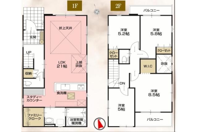 我孫子市緑２丁目 新築一戸建て1号棟_間取り図