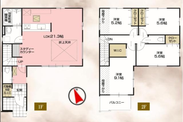 鎌ケ谷市西佐津間２丁目 新築一戸建て_間取り図