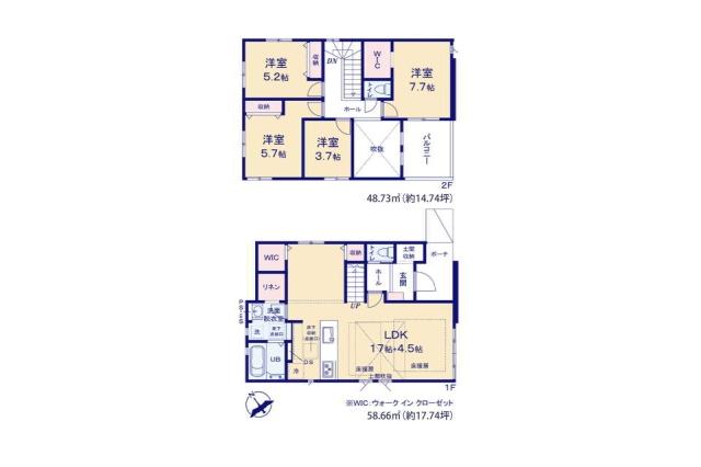 市川市北方町４丁目 新築一戸建て５期６号棟_間取り図