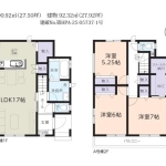 流山市大字平方 新築一戸建て_外観図