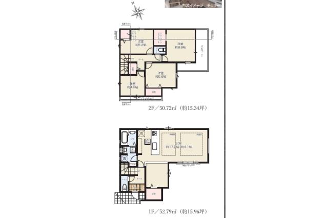 流山市向小金３丁目 新築一戸建て３号棟_間取り図