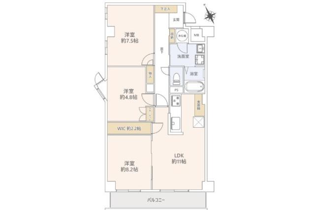 マンシヨン市川ガーデニア_間取り図