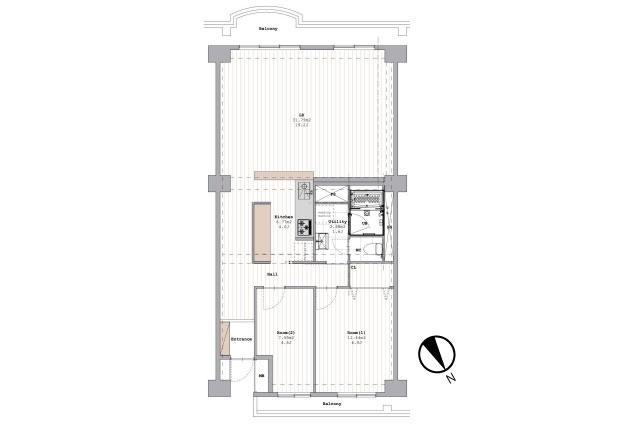 サンライトパストラル弐番街Ｄ棟_間取り図