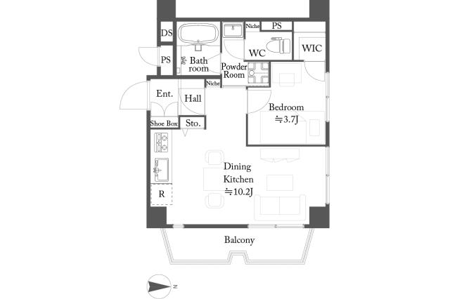 マンション仙台坂カトレア_間取り図