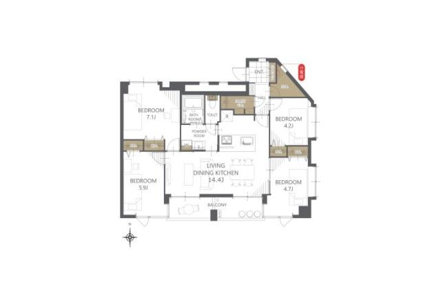 立川金町マンション_間取り図
