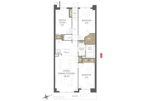 メゾンエクレーレ松戸六高台フィリア_間取り図