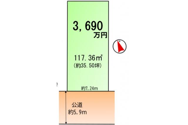 松戸市南花島3丁目 売地_間取り図